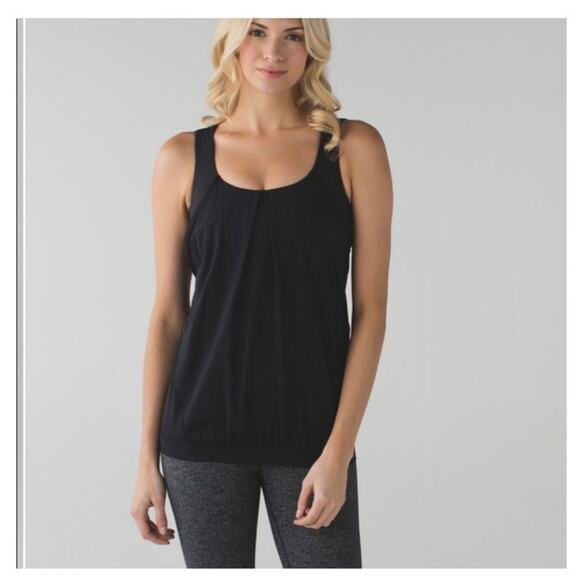 Lululemon Nouveau Limits black Tank size 4 - Picture 3 of 9
